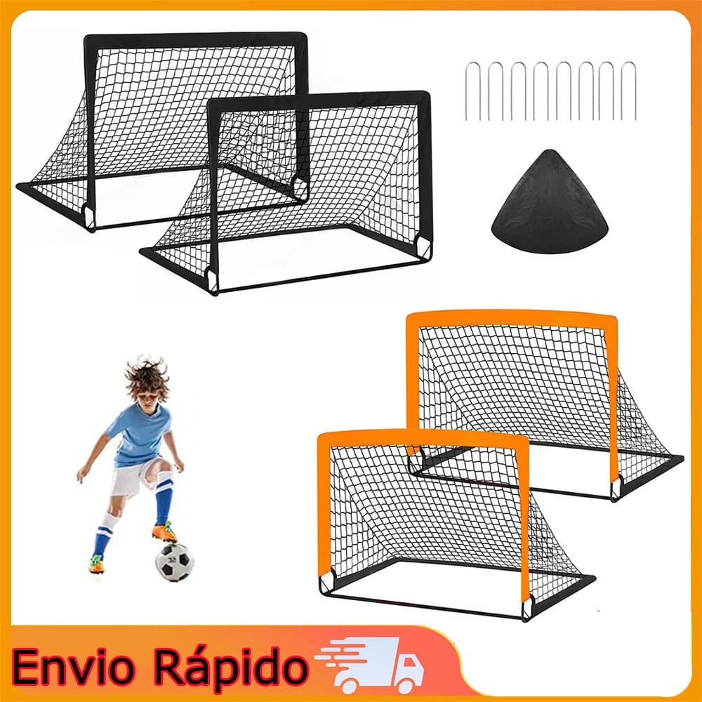 Gol de treinamento de futebol gol de futebol rede de futebol pequena rede de futebol de treinamento todo preto laranja p
