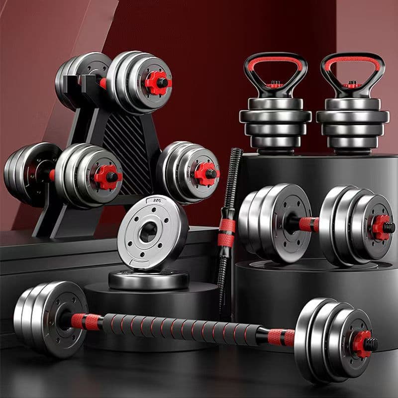 Kettlebell de 20kg com 6 anilhas em 1, equipamento de fitness multifuncional