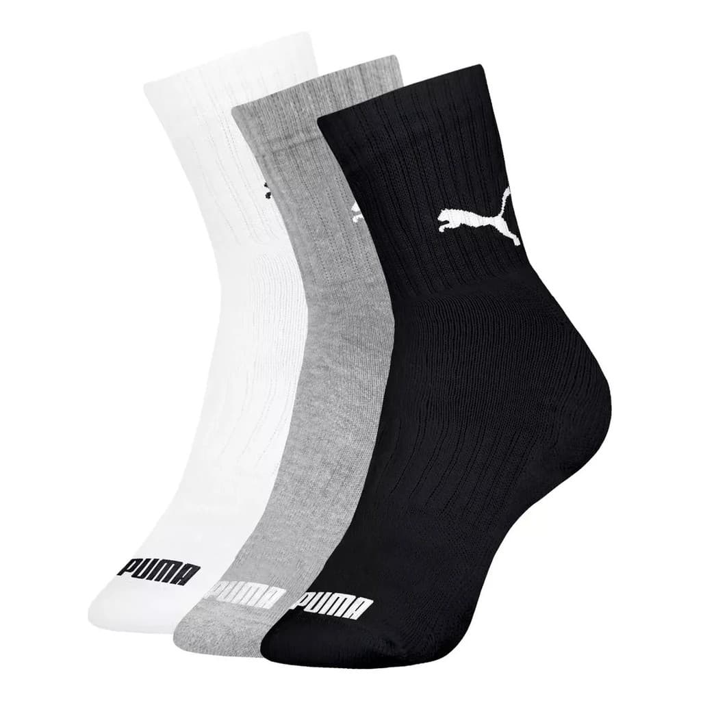 Kit 3 Pares Meias Puma Cano Médio Original Masculino Algodão