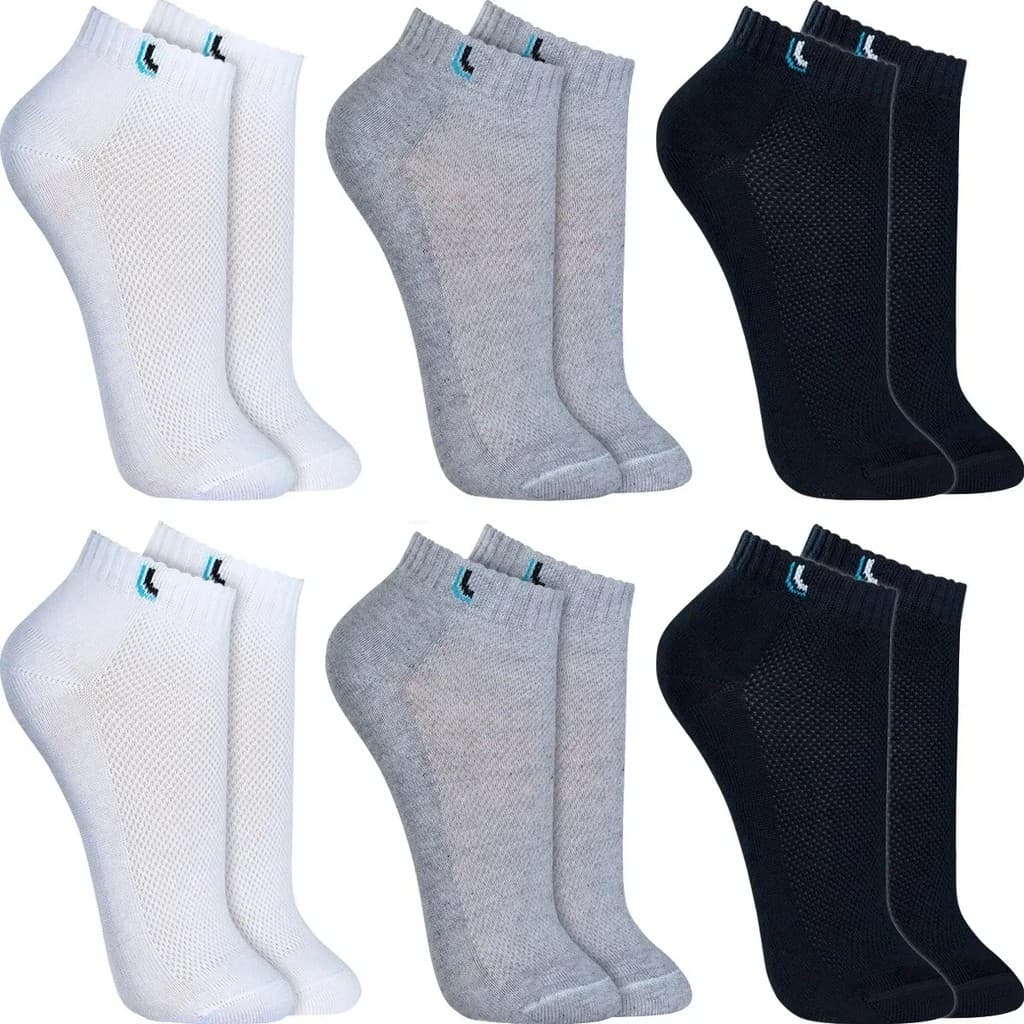 Kit 6 Pares Meias Lupo Cano Curto Baixo Soquete Algodão Meia Unissex Masculina Feminina Original
