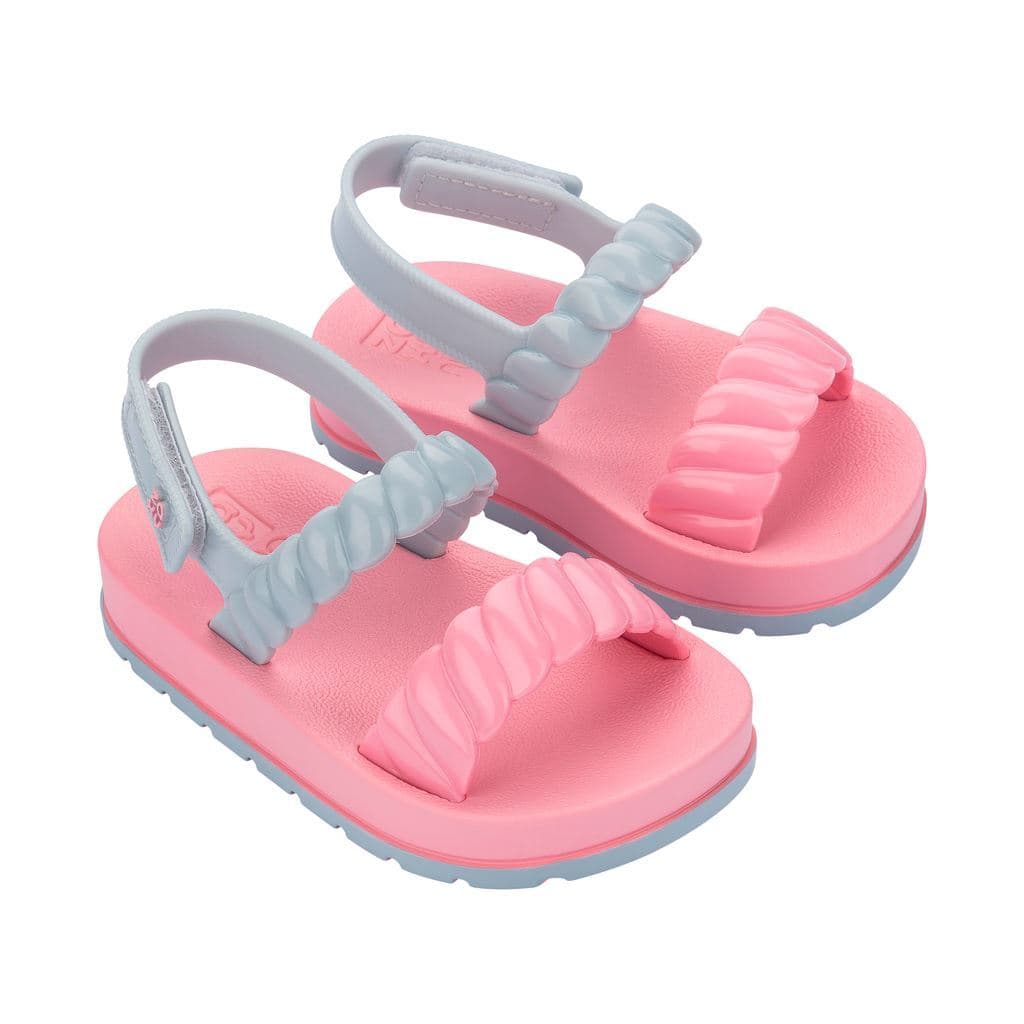 Sandália Infantil Menina Sweet Baby Zaxynina Leve e Confortável Rosa Dálila ou Rosa Com Azul