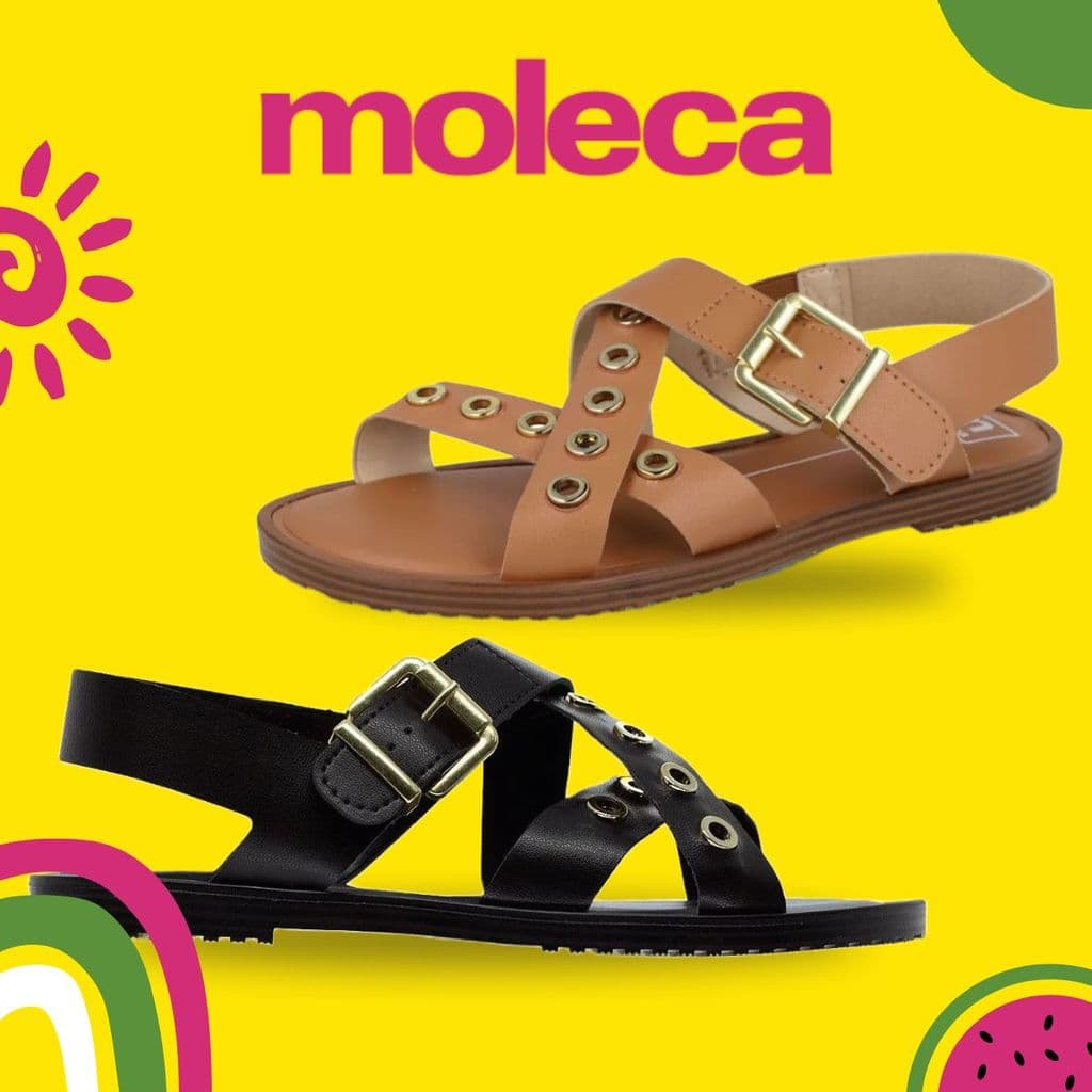 MOLECA - SANDÁLIA RASTEIRA MOLECA  5555.203