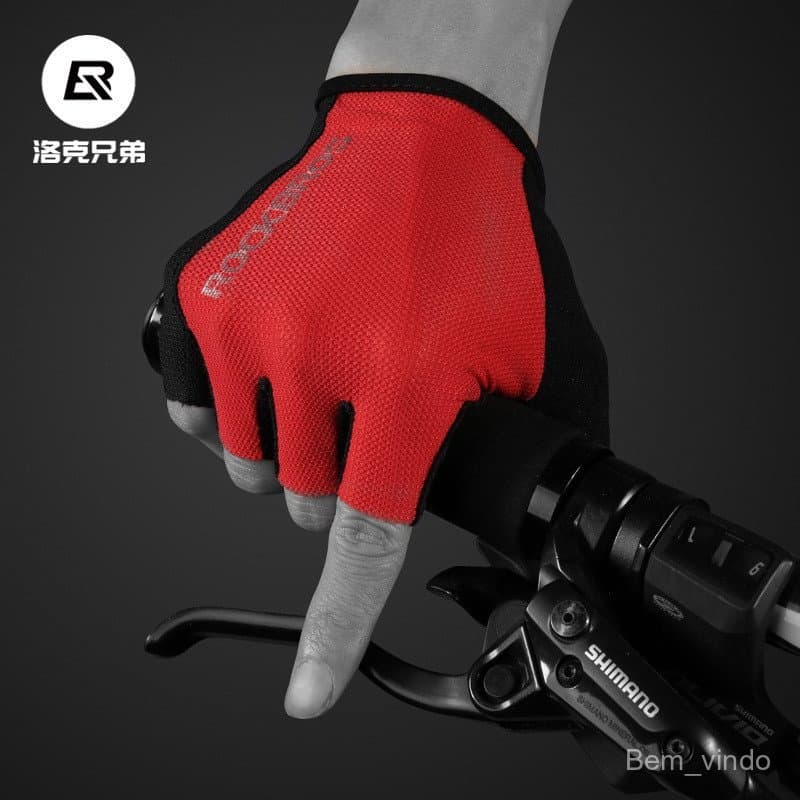 Luvas de ciclismo, equipamento para bicicleta, luvas antiderrapantes para ciclismo, luvas de mountain bike Rock para hom