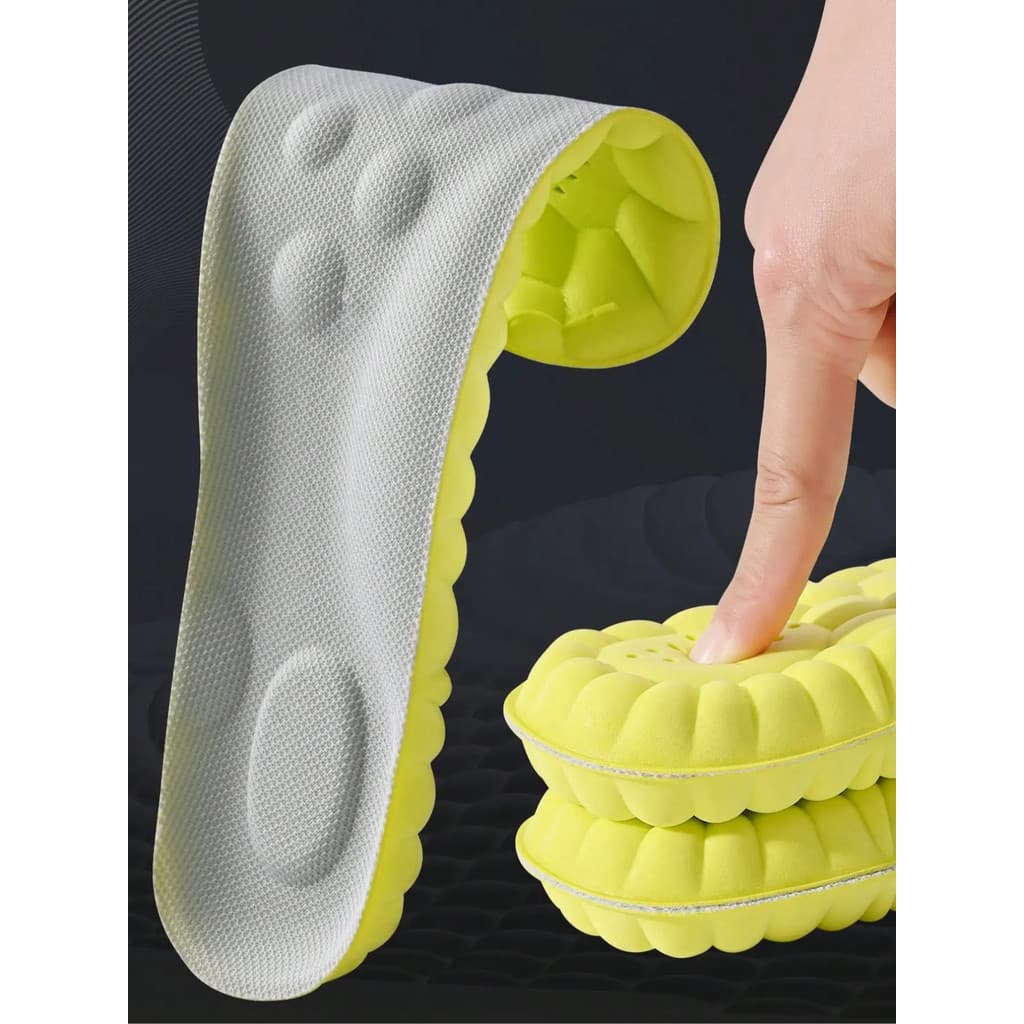 Palmilhas de Sapato Altamente Elásticas e Respiráveis, Palmilhas Esportivas Absorventes de Choque, Palmilhas Antiderrapa