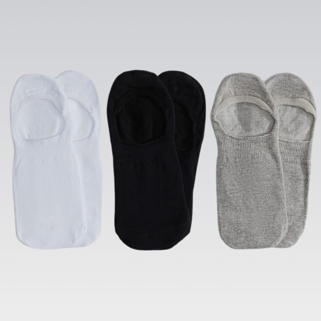 Kit 3 Pares De Meias Unissex Invisível Confortáveis Hering