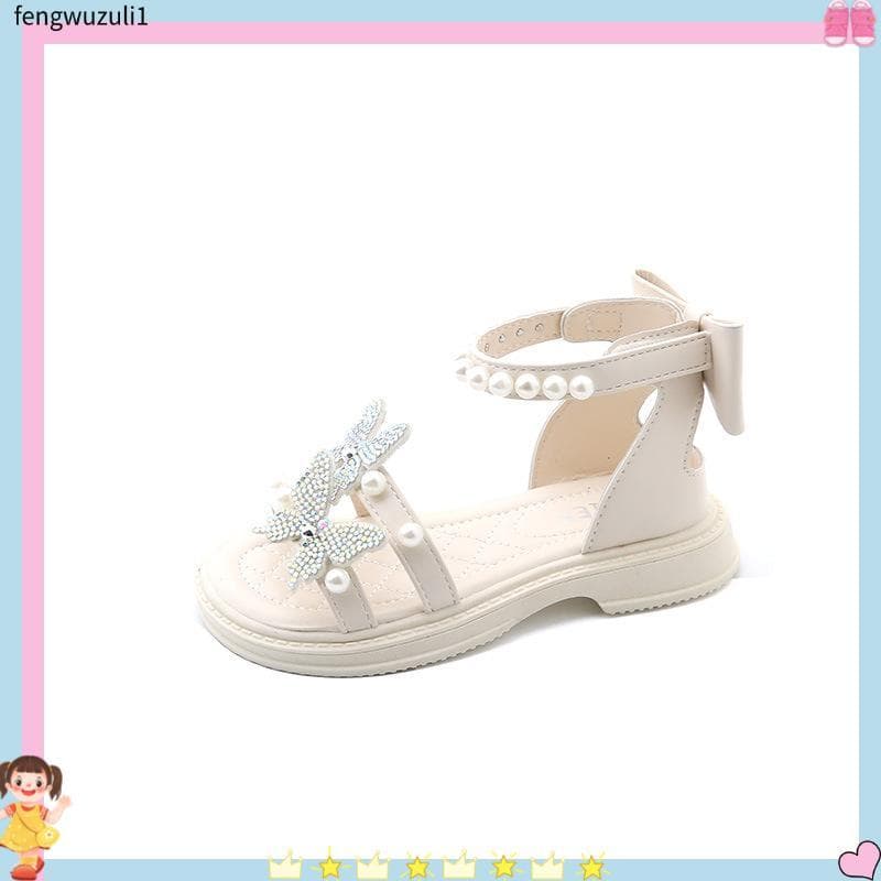 sandália menina sandália feminina infantil sandália infantil Meninas meninas princesa sandálias romanas 2023 verão no