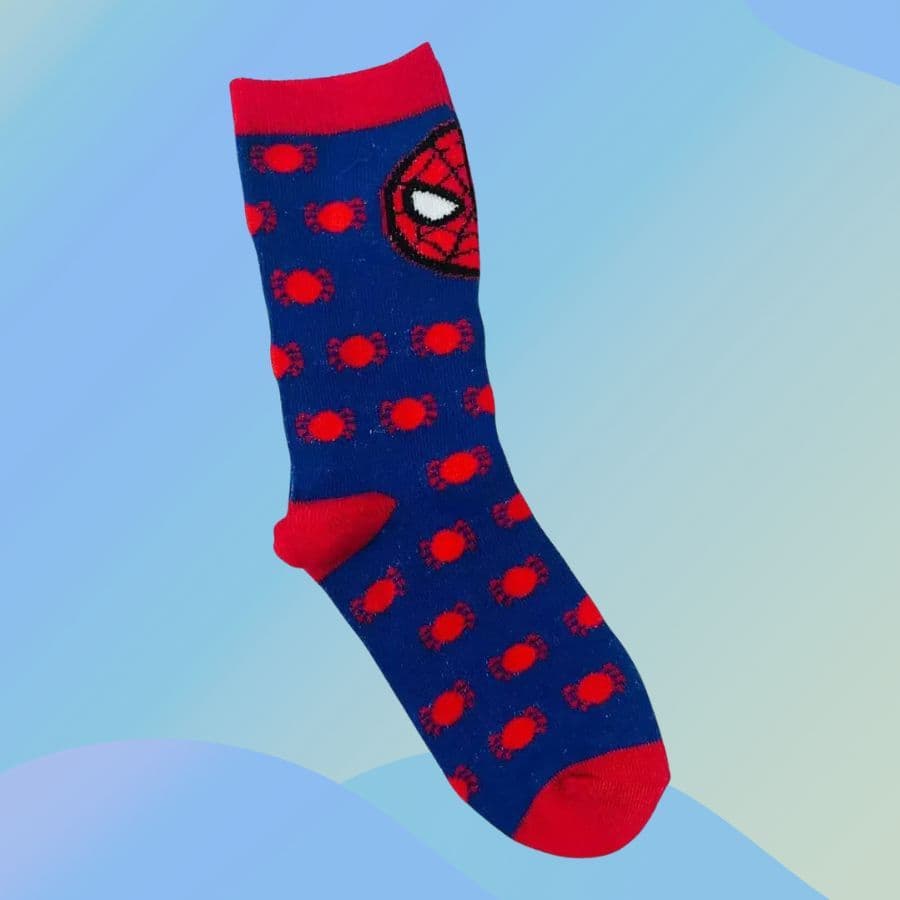 Meia Infantil Cano Médio - Homem Aranha - Mod. 4 - 19/23 - 1 unidade - Disney Original - Rizzo