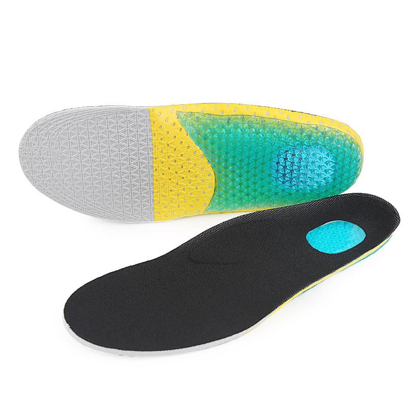 Palmilhas de gel para alívio de pressão e absorção de impacto, palmilhas esportivas casuais de silicone, palmilhas de EV