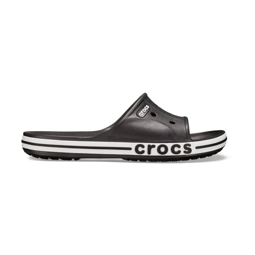 Chinelo crocs bayaband slide black/white
