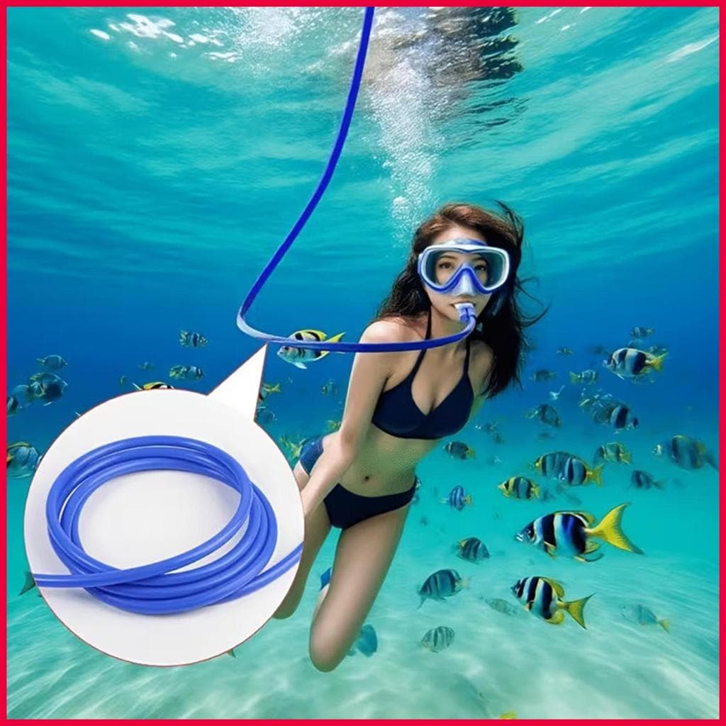 Respirador Seco De Silicone Anti-Asfixia Ergonômico Snorkels Tubo De Respiração Para Mergulho Com Snorkel Treinamento De