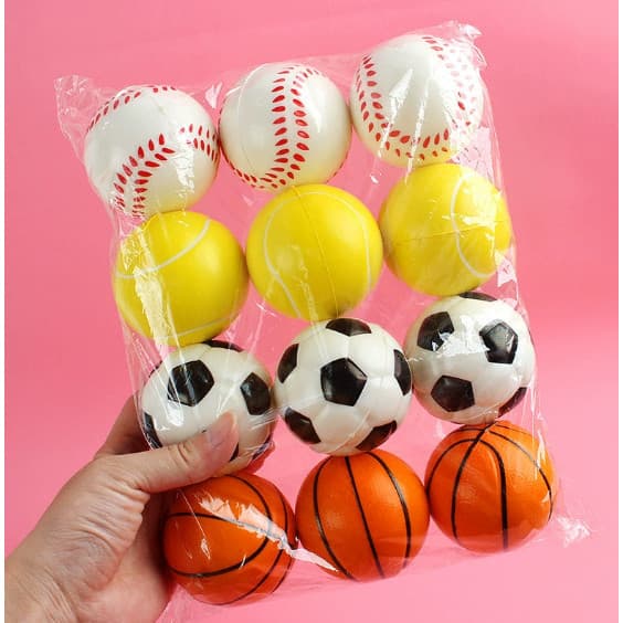 Bola de espuma de PU 6.3, bola sólida para futebol, basquete, tênis, beisebol, bola para treinamento de pulso, bola elás