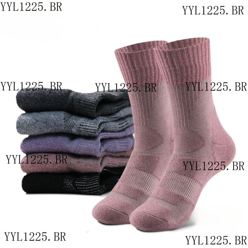Meias De Lã Merino WATTLE , Quentes De Inverno Espessadas E Respiráveis Antiodor Para Caminhada Em Montanhismo