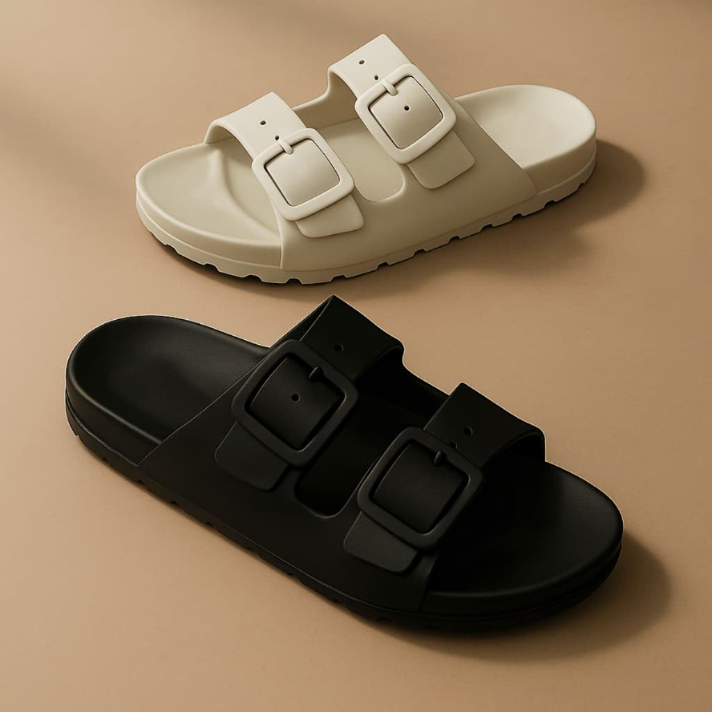 Kit 2 Pares de Sandália Premium Papete Birken Feminina Sandália Feminina Rasteirinha Sandalia