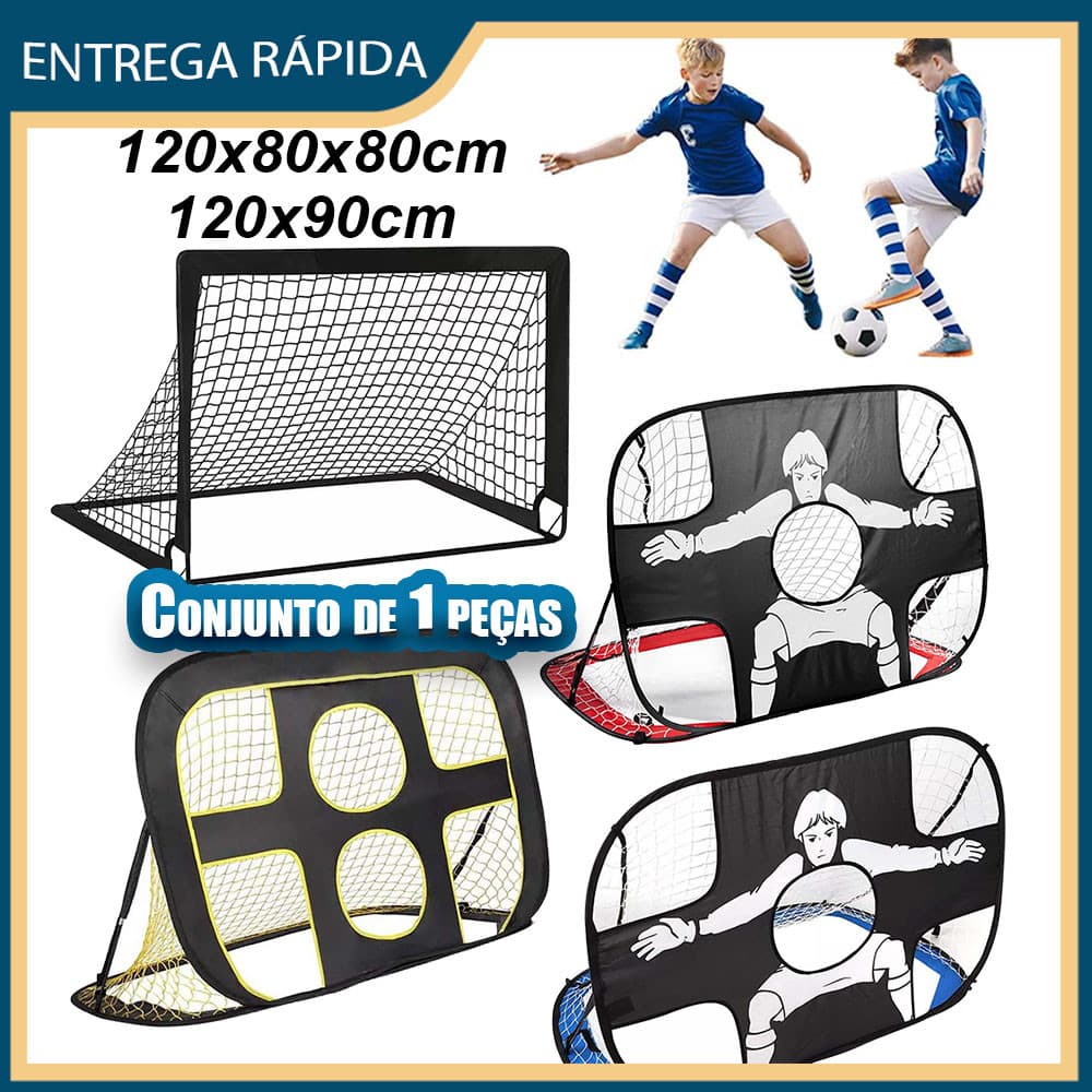 Rede de gol de futebol , gol, estrutura de gol, dobrável portátil, com Bolsa para armazenamento