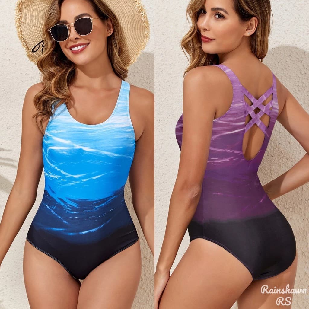 RS|Maiô Sexy Senhora Maiô Uma Peça Praia Maio Feminino Praia Roupa De Praia Maiô Feminino Maio Natação Maio Plus Size