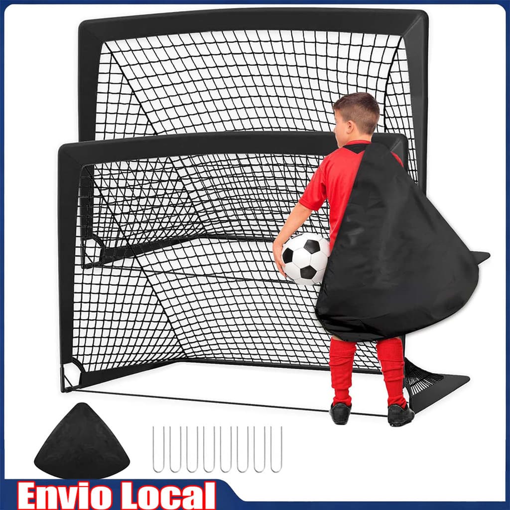 90x120cm conjunto de 2 peças portátil rede de gol de futebol portátil poste de gol de futebol treinamento ao ar livre pr