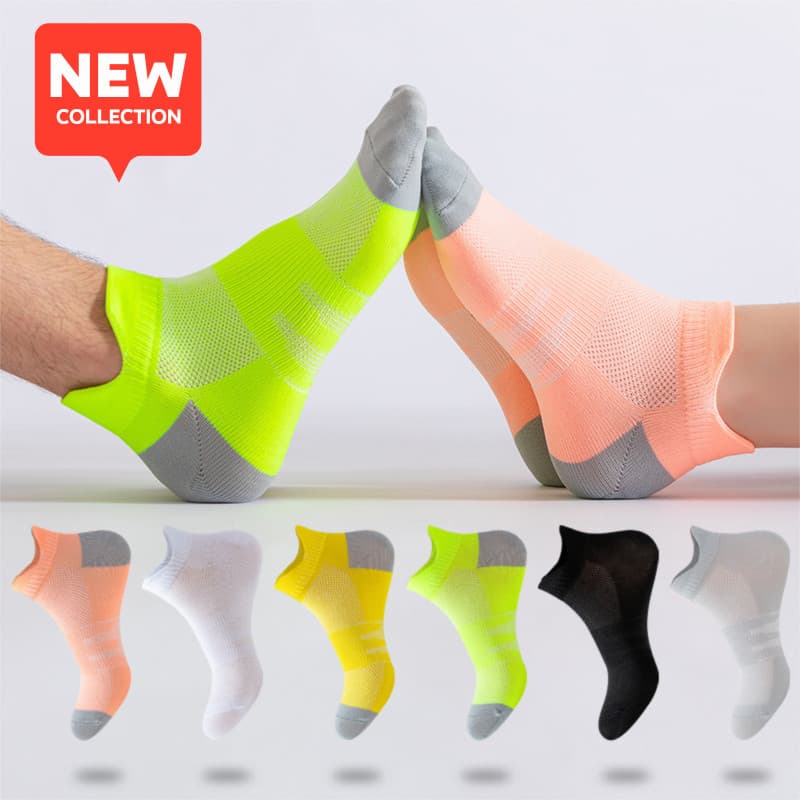 Meias esportivas ultrafinas, meias respiráveis para corrida, homens e mulheres, boca rasa, Fitness, meias finas, meias d