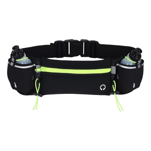 Cinto De Hidratação Corrida Running Com 2 Garrafas E Pochete