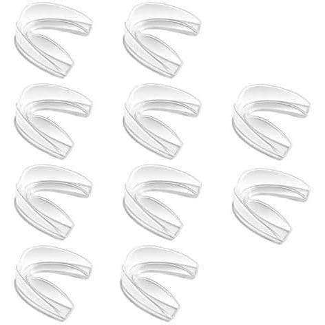 Protetor bucal esportivo Coolrunner, pacote com 10 protetores bucais atléticos, protetor bucal profissional moldável par