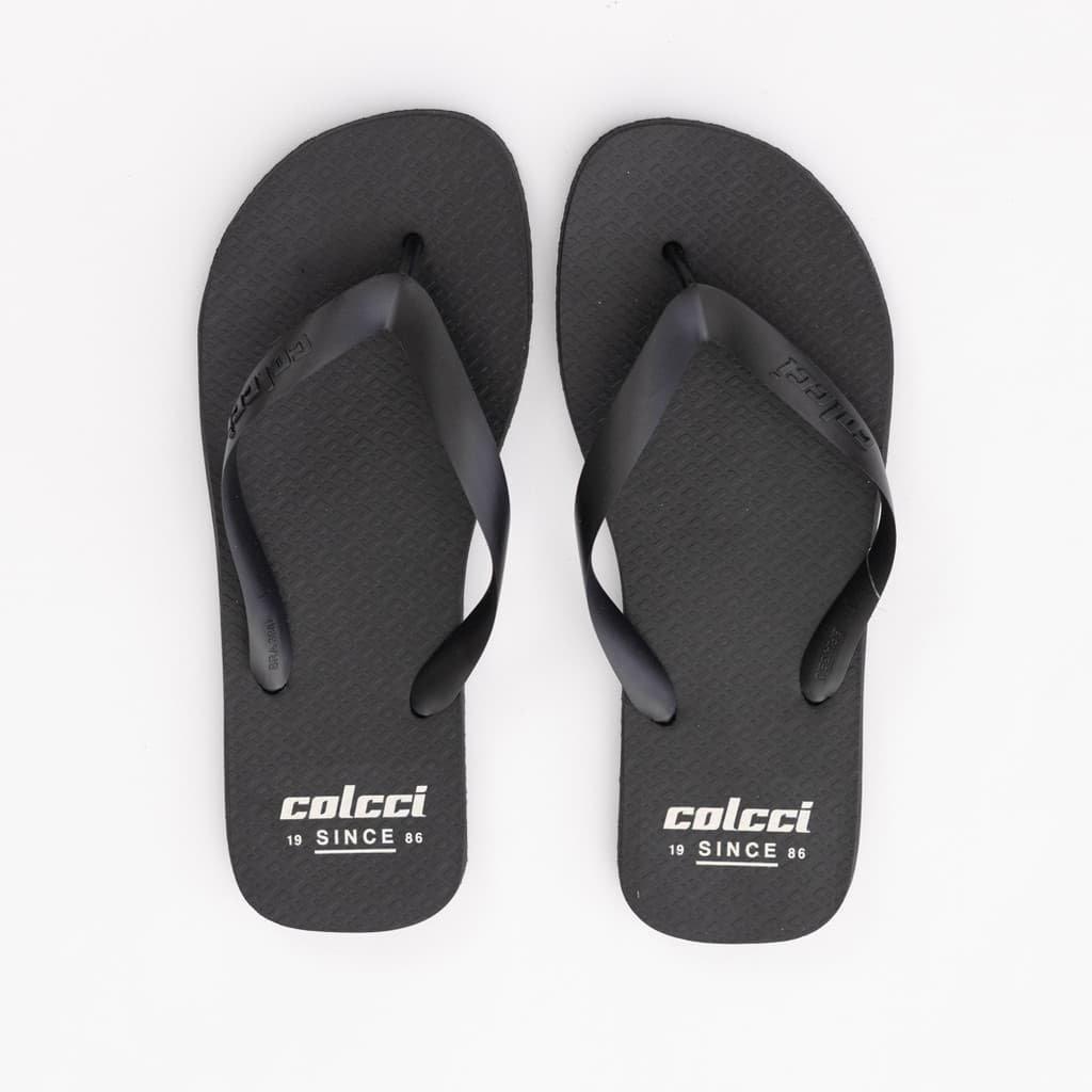 Chinelo Masculino Colcci Basic Preto com Logo