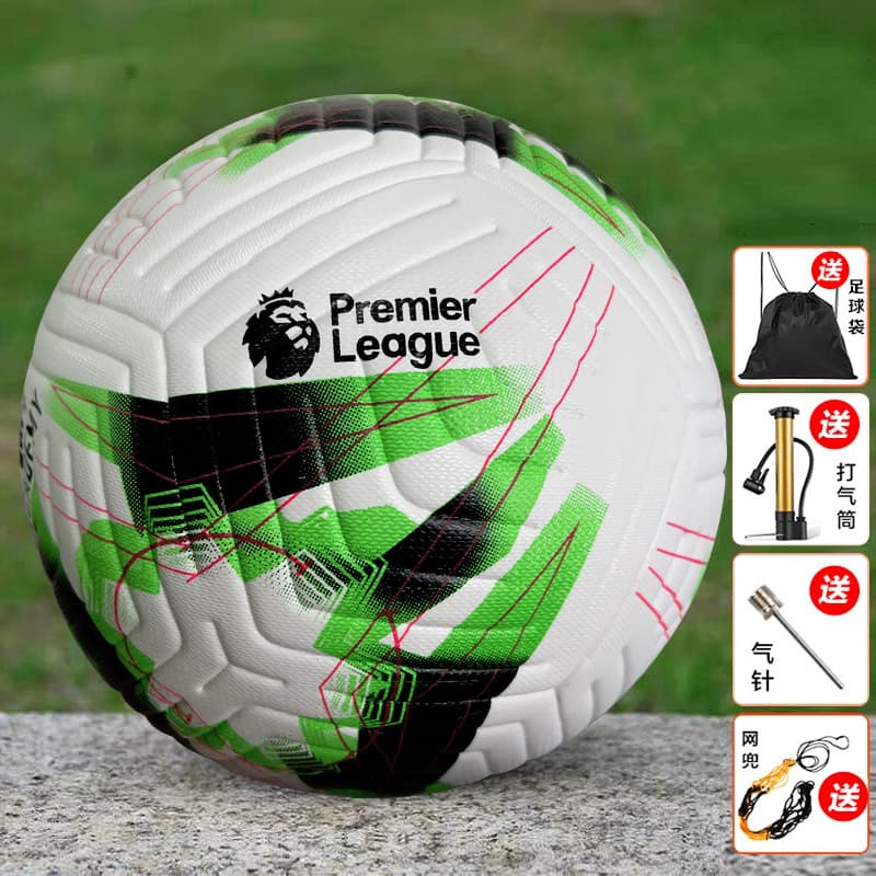 Super Futebol Britânico 23-24 Adulto No. 5 bola branco verde jogo bola padrão futebol crianças treinamento bola resisten