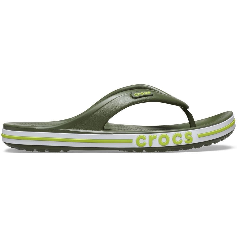 Chinelo Crocs Bayaband Flip Army Green