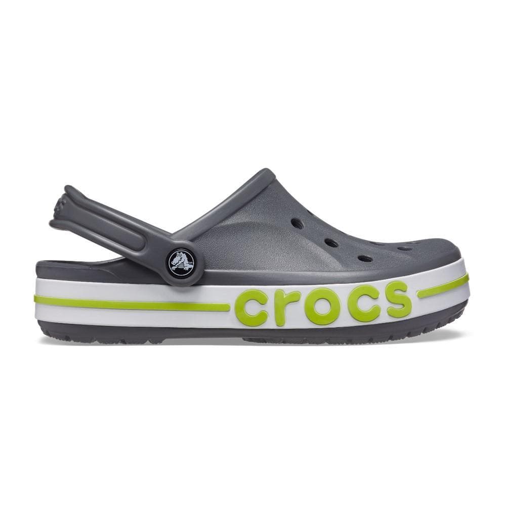 Sandália crocs bayaband clog slate grey/lime punch