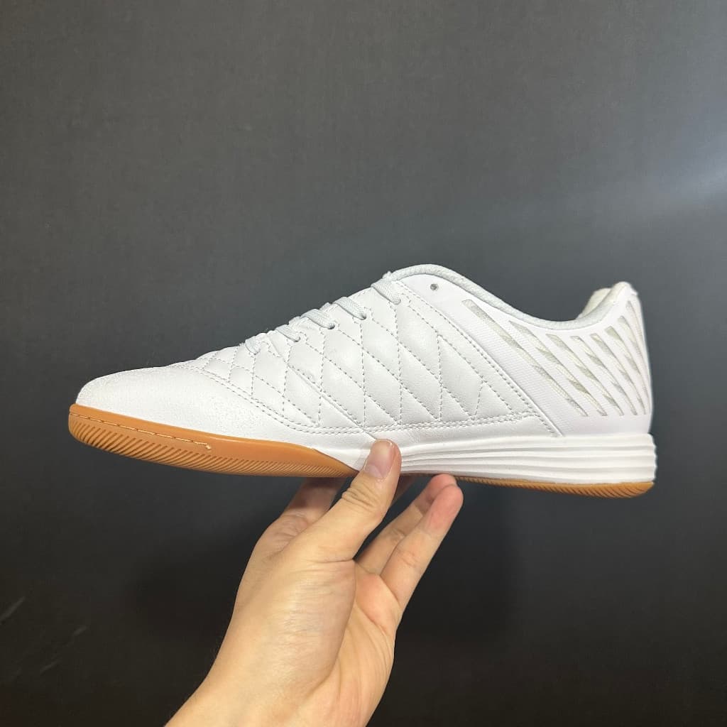 Chuteiras de Futsal para Homens e Mulheres, Chuteiras de Futebol Indoor Cat II IC para Crianças, Branco e Preto