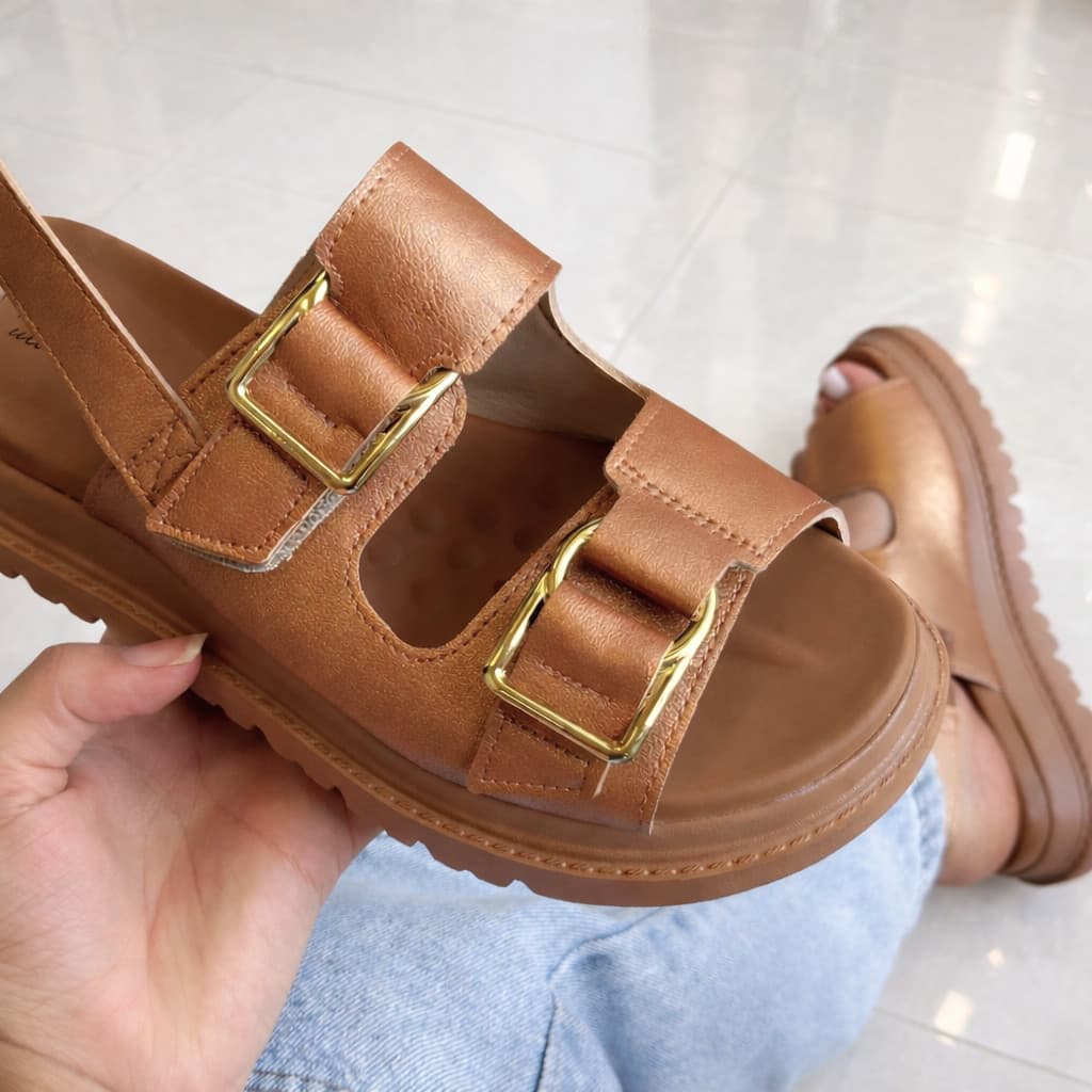 Sandália Plataforma Ultra Conforto Modare Tendência Feminina, Sandália Plataforma Papete Modare Ultraconforto Lançamento