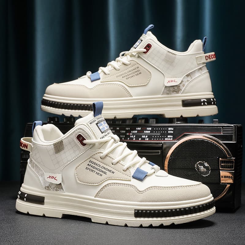 Sapatos masculinos de alta qualidade primavera 2026 novo estilo Mid-top esportes tênis casuais masculino All-Match Marti
