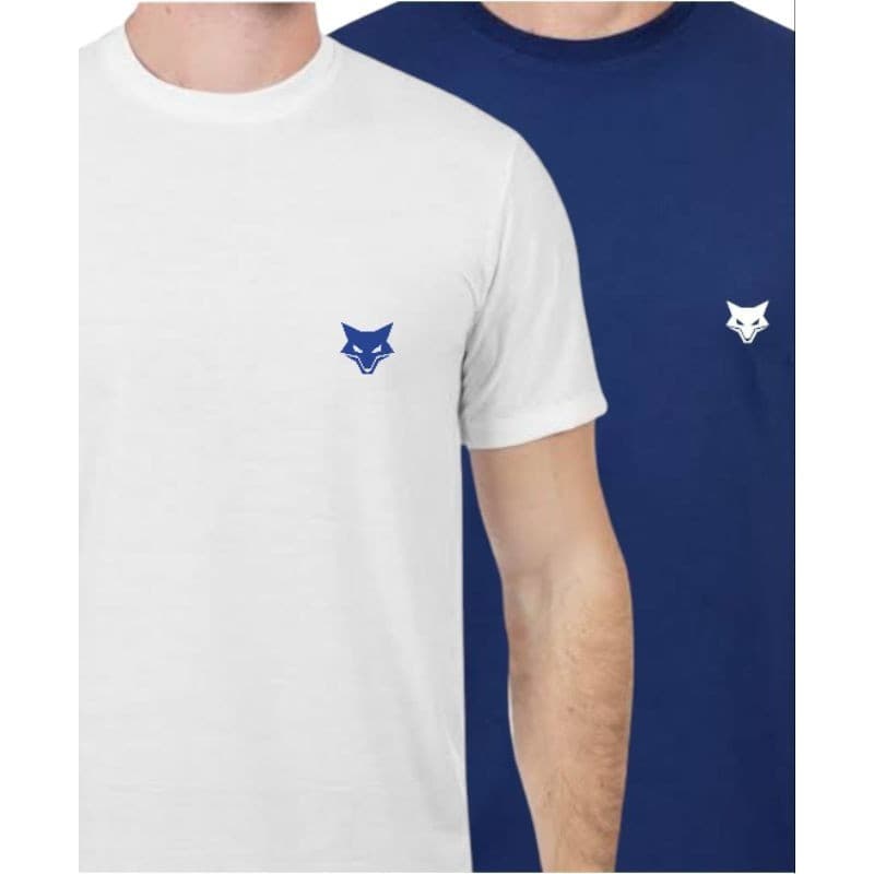 kit 2 camisa básica com símbolo do seu time (camisa cruzeiro)camisa casual Personalizada