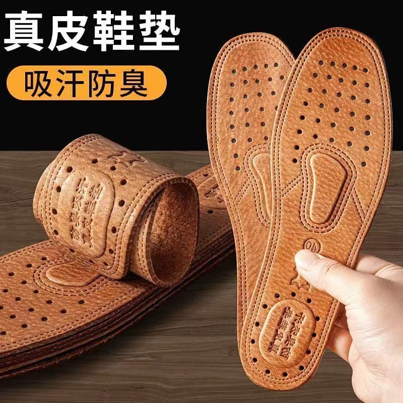 Palmilha de couro desodorante absorvente de suor desodorante palmilha de couro genuíno palmilha masculina almofada de co