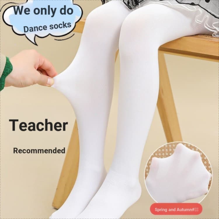 Meia-calça infantil balé verão sem bolinhas meias finas meias especiais Base adulto prática meia-calça [E506]
