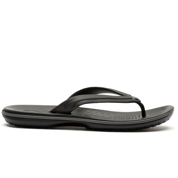 Chinelo Crocs Crocband Flip cinza escuro para unissex