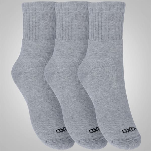 Kit 3 Pares de Meias Atoalhadas Cano Médio Tamanho 39-44 Casual Oxer Adulto