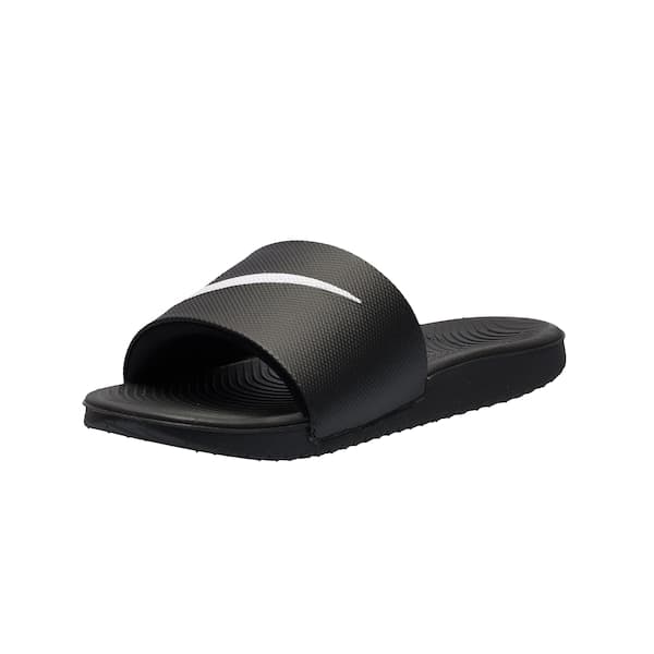Nike Kawa Chinelo Infantil Texturizada, preto com design texturizado e logotipo Nike.