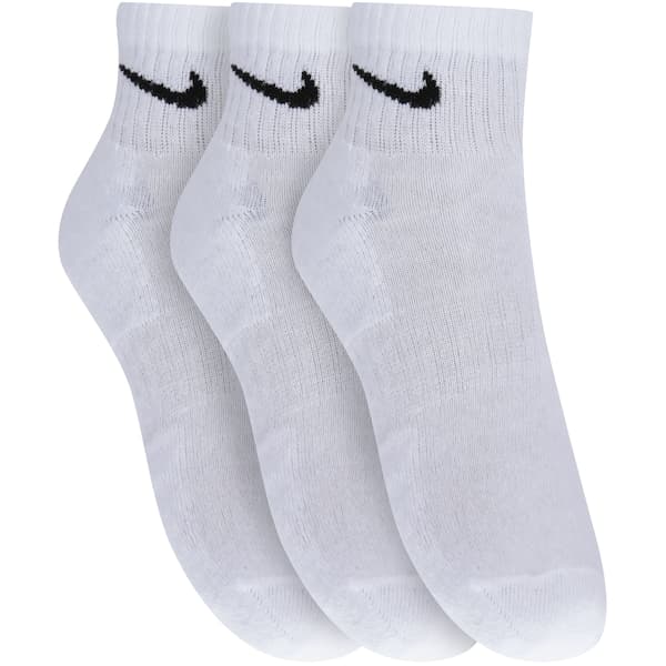 Kit de Meias Nike Everyday Cushion Ankle com 3 Pares - Adulto