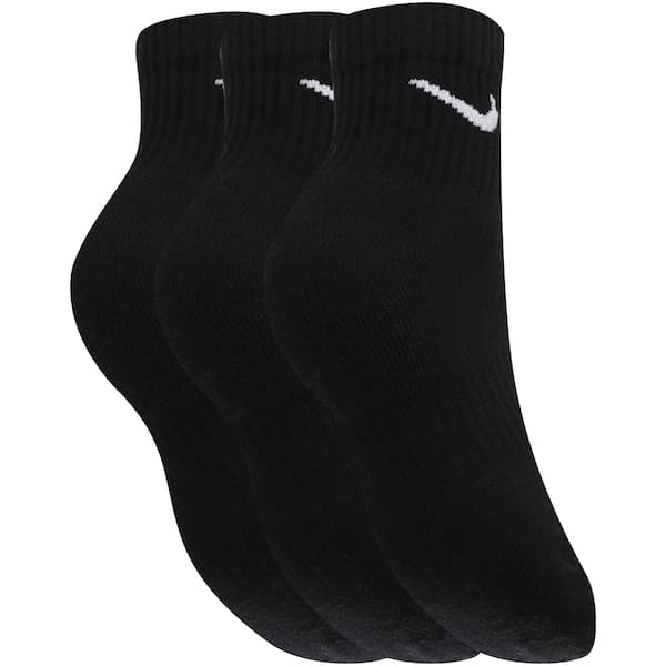 Kit de Meias Nike Everyday Cushion Ankle com 3 Pares - Adulto