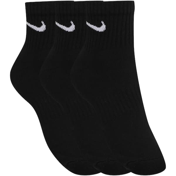 Kit de Meias Nike Everyday Cushion Ankle com 3 Pares - Adulto