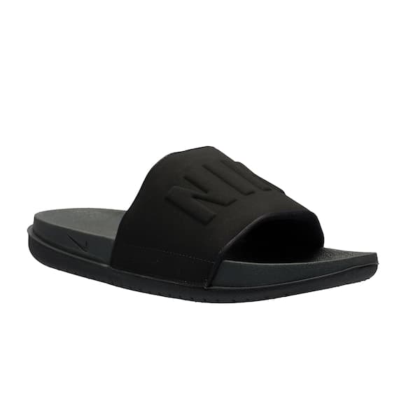 Nike Offcourt Slide feminino preto, sandália de espuma confortável para uso casual.