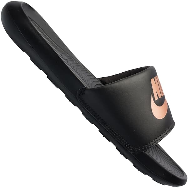 Chinelo Nike Victori One - Slide - Feminino preto e marrom