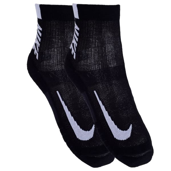 Kit Meia Cano Médio Nike Multiplier Corrida 2 Pares Adulto