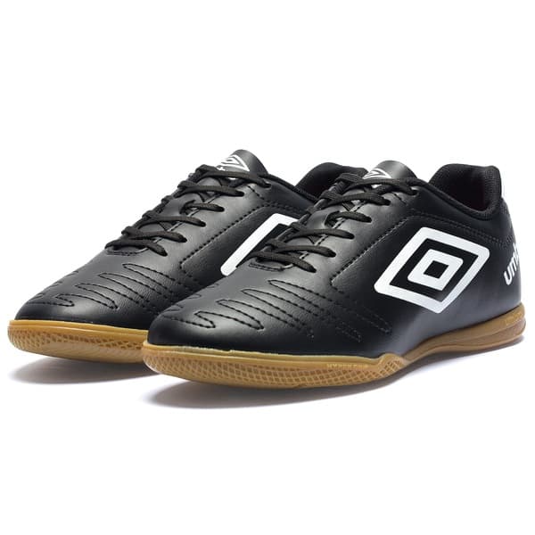 Chuteira Futsal Adulto Umbro Class - Preta com Logo Branco