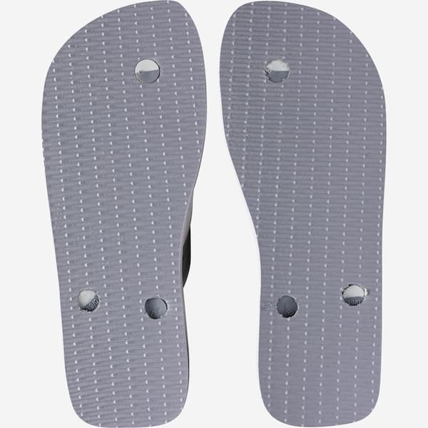 Chinelo Havaianas Dual Branco e Cinza