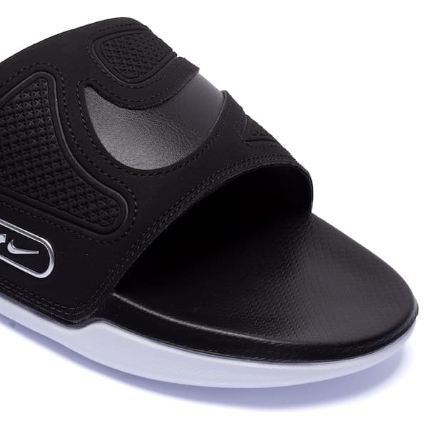 Nike Air Max Cirro Slide Sandal Adulto Black, design ergonômico com sola branca.