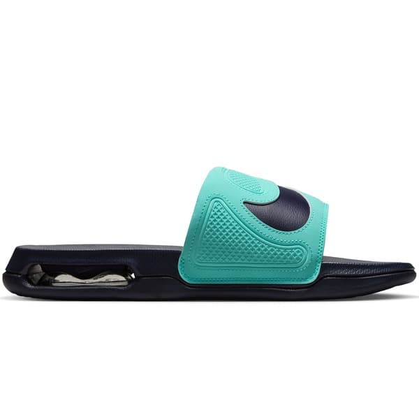 Chinelo Nike Air Max Cirro Slide Adulto Preto e Turquesa