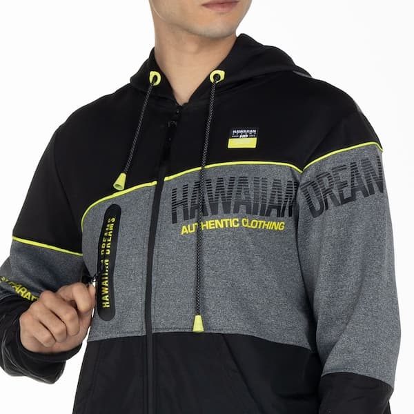 Jaqueta de Moletom HD com Capuz Cang Aberto 9790A - Masculina