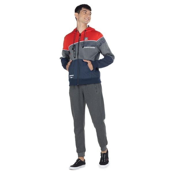 Jaqueta de Moletom HD com Capuz Cang Aberto 9790A - Masculina