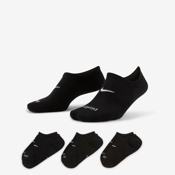 Kit de Meia Nike Everday Plus CUSH FOOTIE - Adulto - 3 Pares