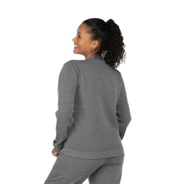 Blusa de Moletom Feminina Oxer Gola Redonda